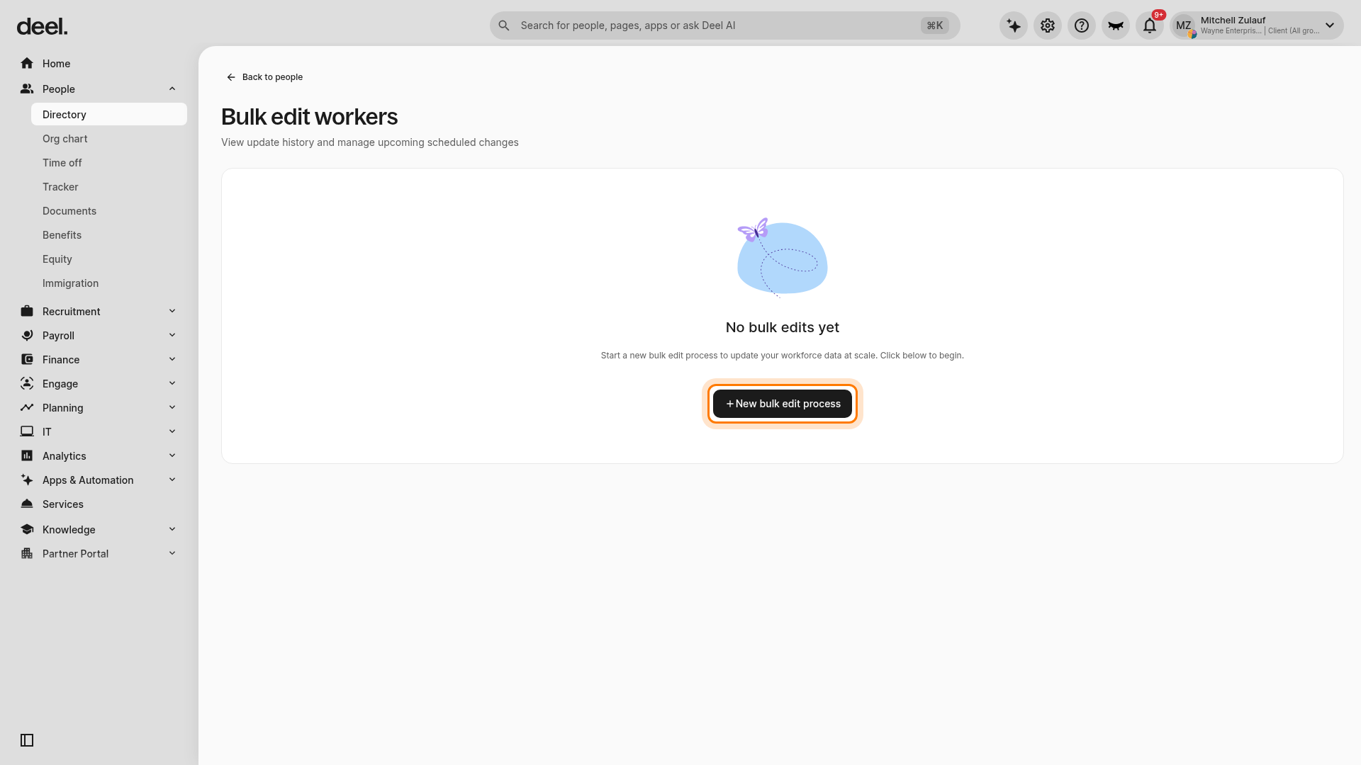 Bulk edit workers page