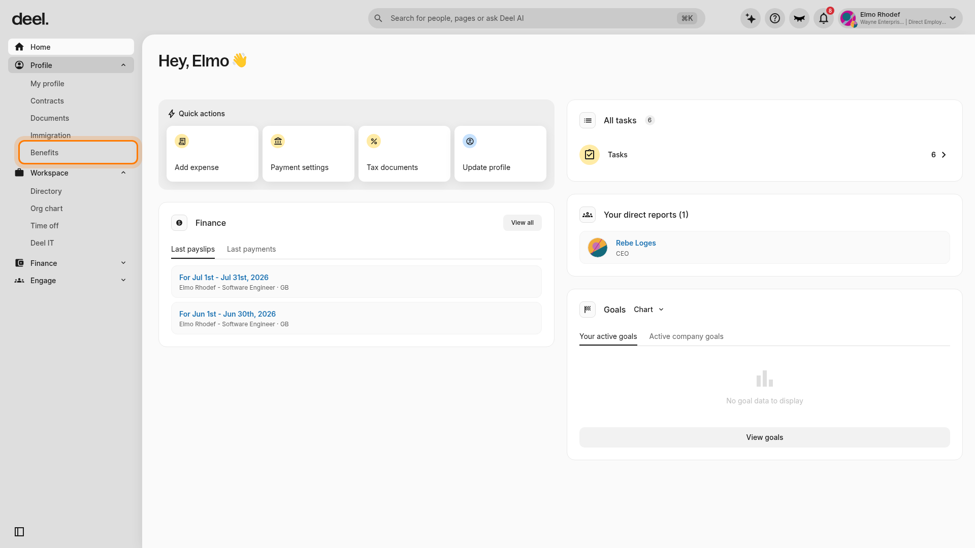 Benefits navigation